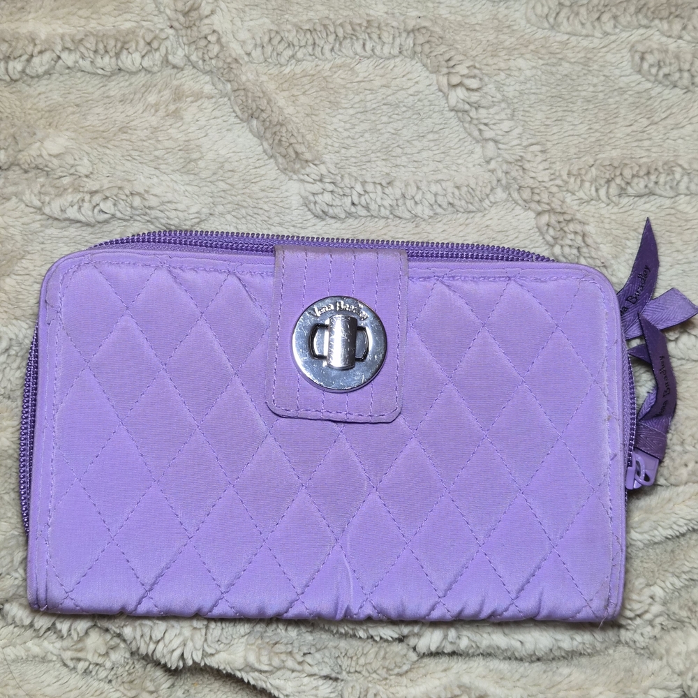 Vera Bradley Mokara Orchid RFID Turnlock Wallet